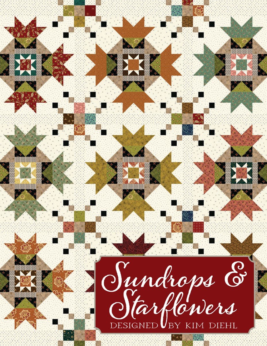 Sundrops & Starflowers Quilt Pattern - QuiltingJoyPDX
