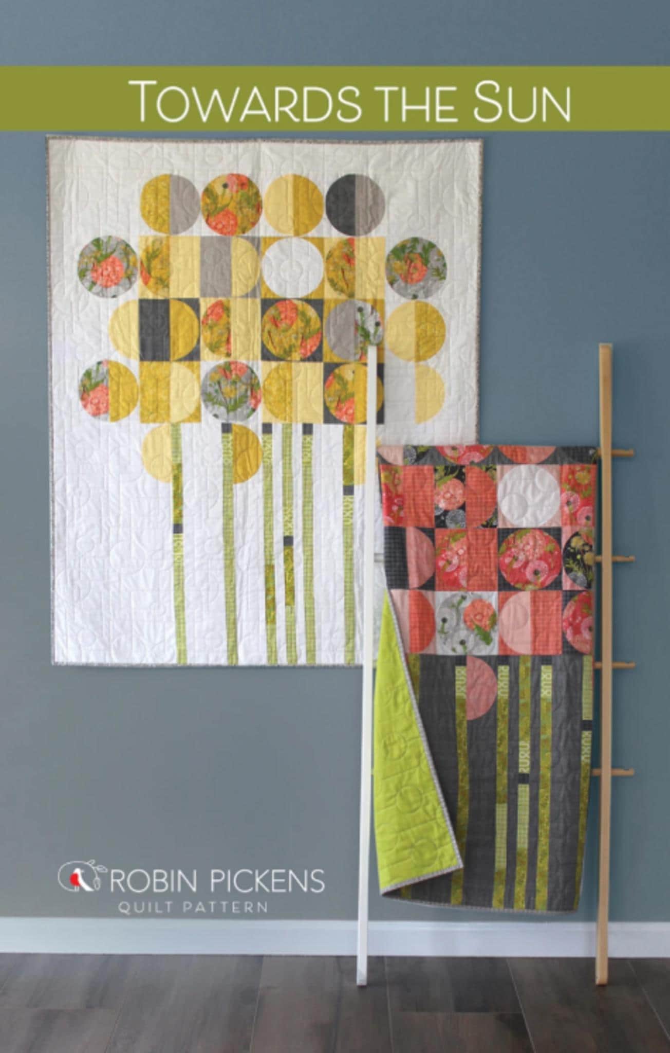 Towards the Sun Quilt Pattern by Robin Pickens - 40 x 50 - pattern only - QuiltingJoyPDX