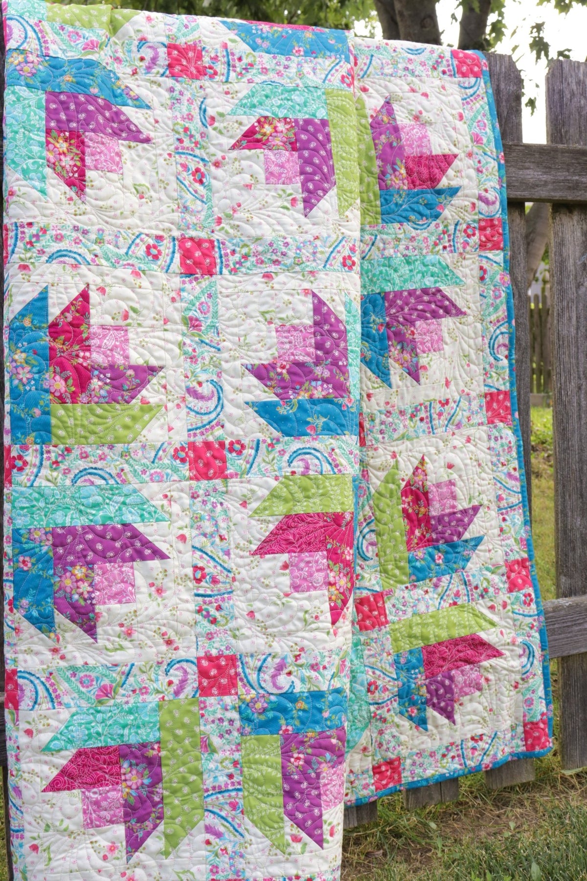 Tulip Trails Quilt Kit featuring Tilbury Garden by Crystal Manning for Moda - coming March 2027 - QuiltingJoyPDX