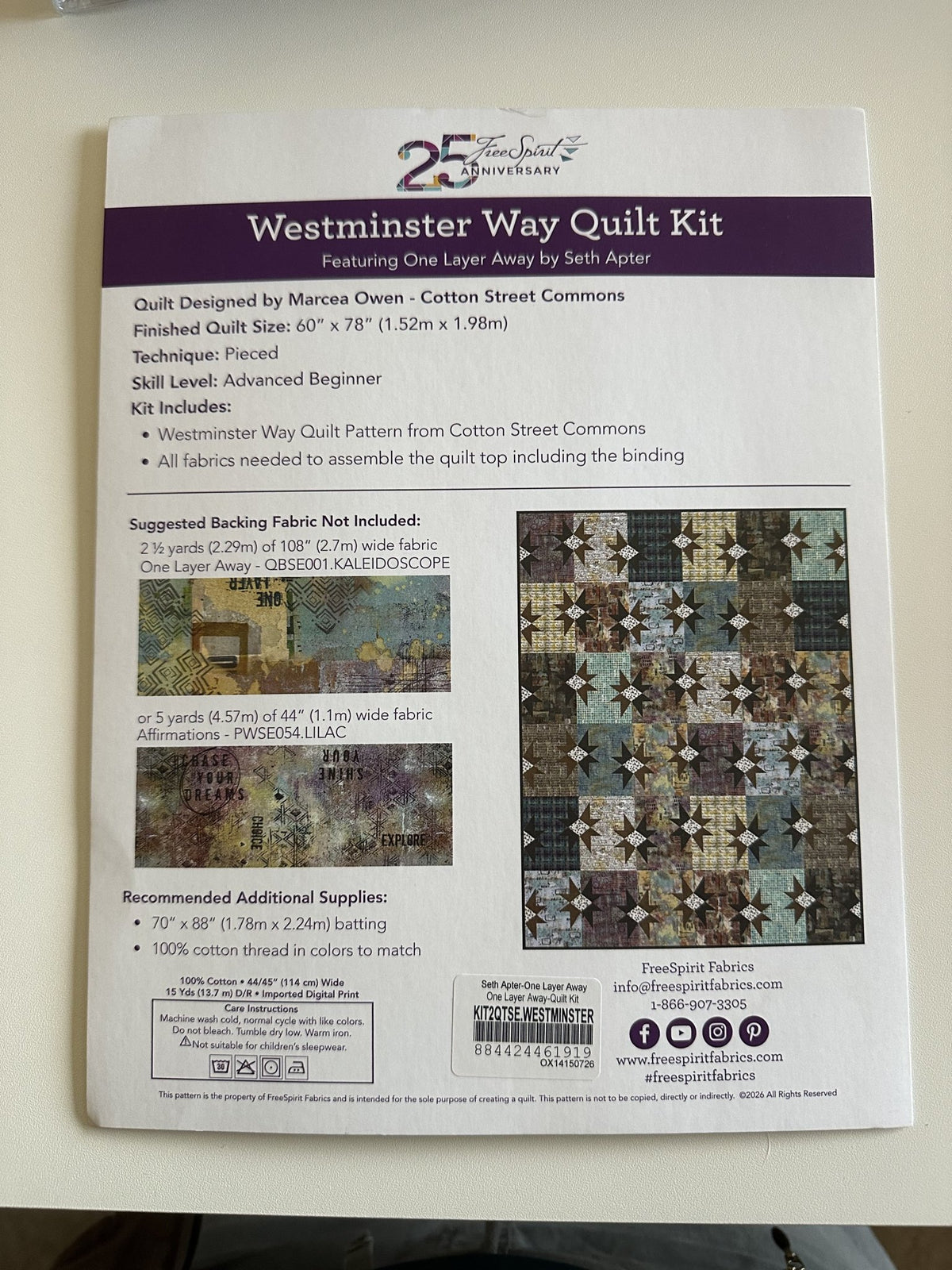 Westminster Way Quilt Kit - QuiltingJoyPDX