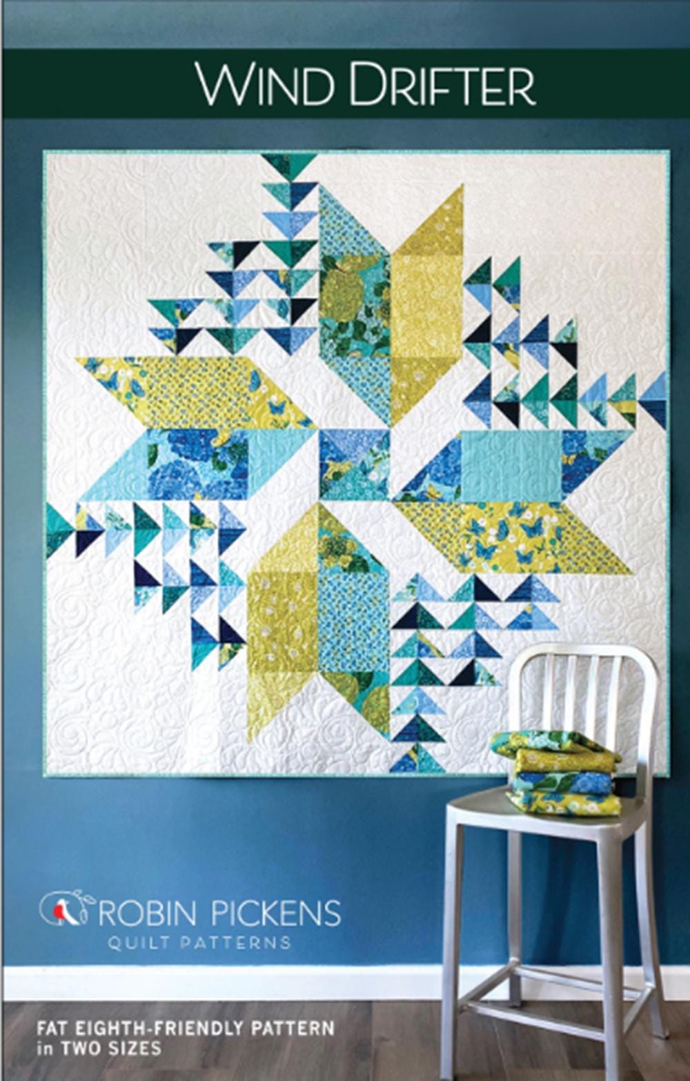 Wind Drifter Quilt Pattern by Robin Pickens - 2 sizes included - pattern only - QuiltingJoyPDX