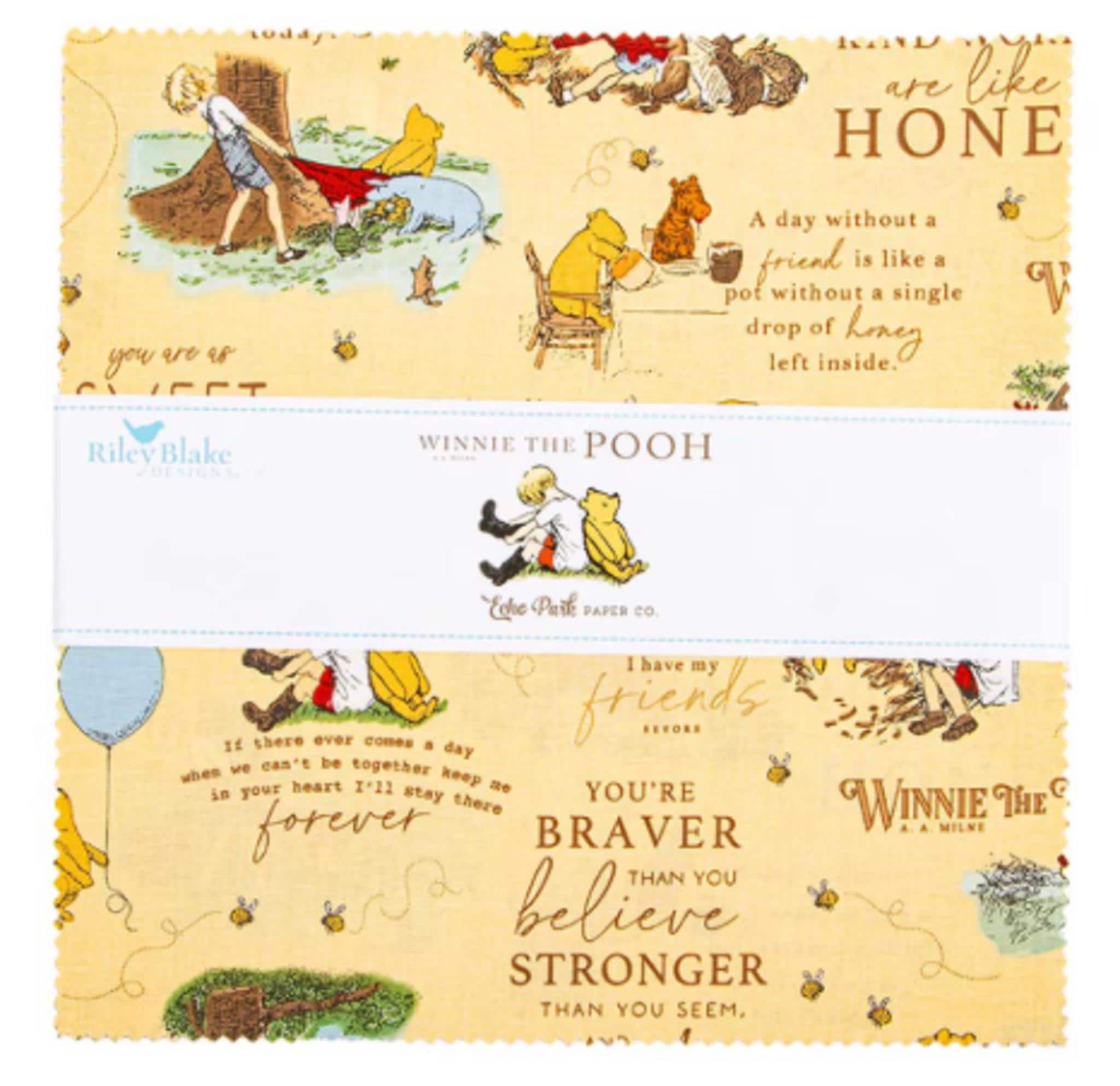 Winnie the Pooh Baby Quilt Kit - Sweet As Honey Panel with Fabrics & Pattern - QuiltingJoyPDX