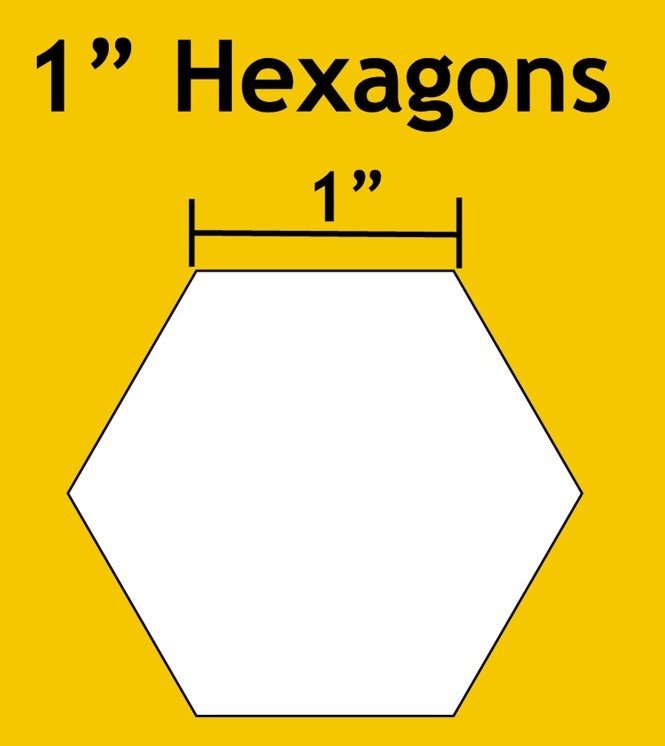 1" Hexagon Paper Pieces English Paper Piecing (EPP) 600 pieces - QuiltingJoyPDX