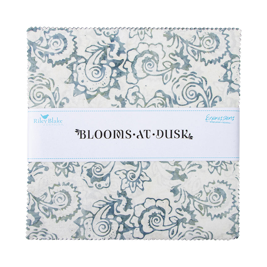 Blooms at Dusk Quilting Fabric 10" squares from Riley Blake Designs 42 pieces