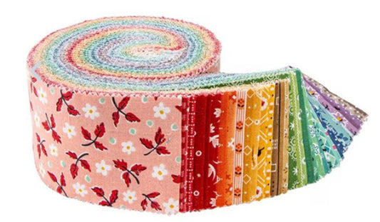 Bee Bundle Limited Edition Colors 2-1/2" Rolie Polie - 40 strips from Lori Holt of Bee in My Bonnet. Free Shipping!
