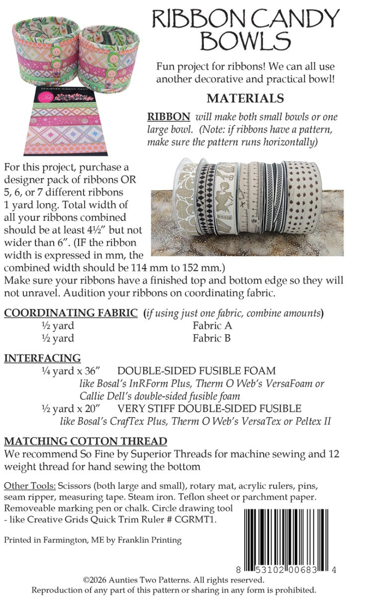 Ribbon Candy Bowls Pattern - image 2