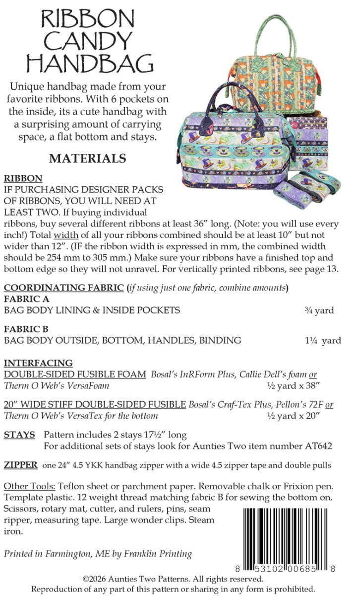 Ribbon Candy Handbag Pattern - image 2