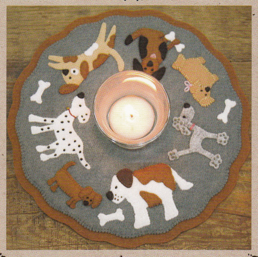 Little Stitchies - Puppy Love Candle Mat - image 2