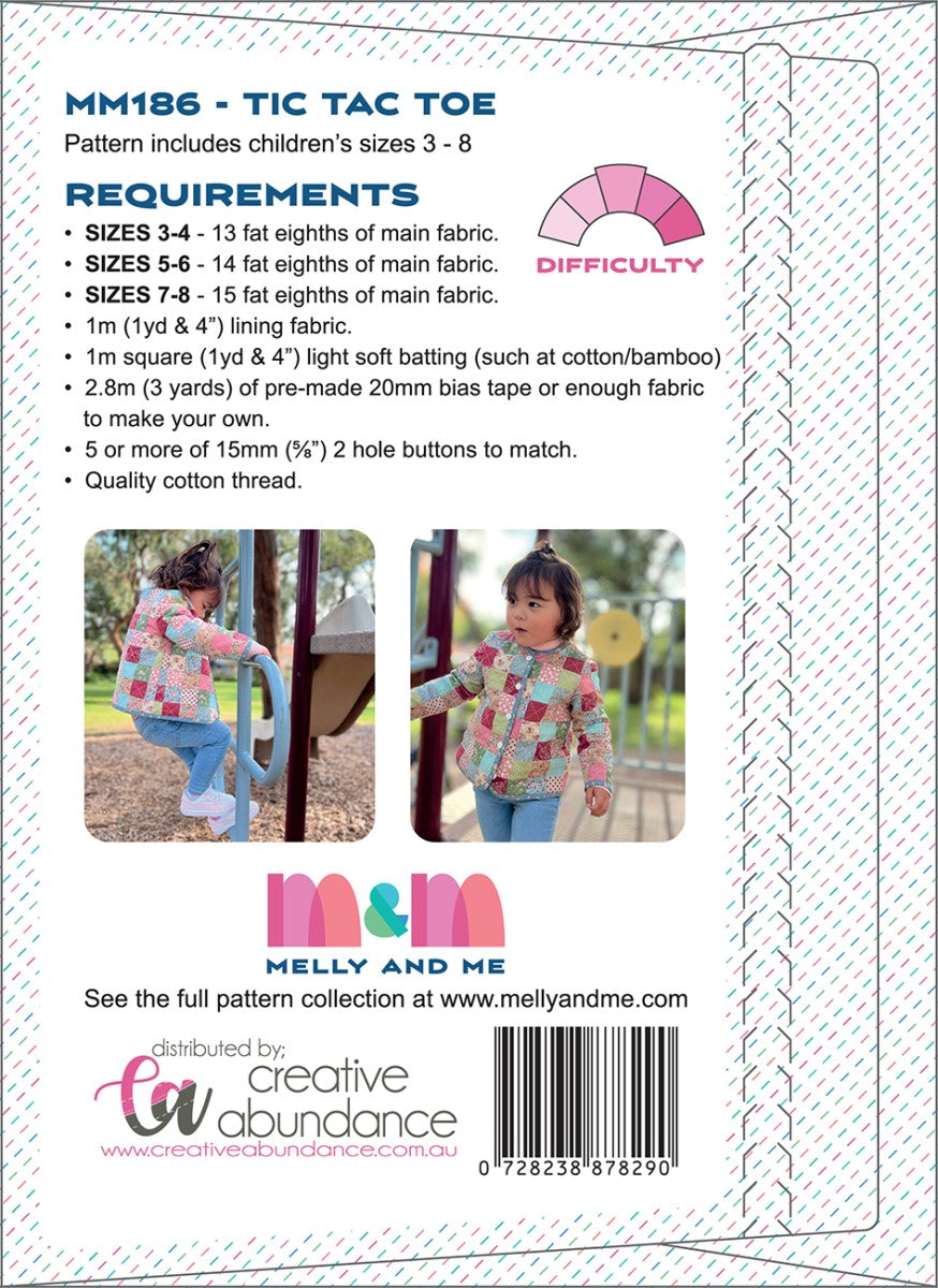 Tic Tac Toe Patchwork Jacket Pattern - image 2