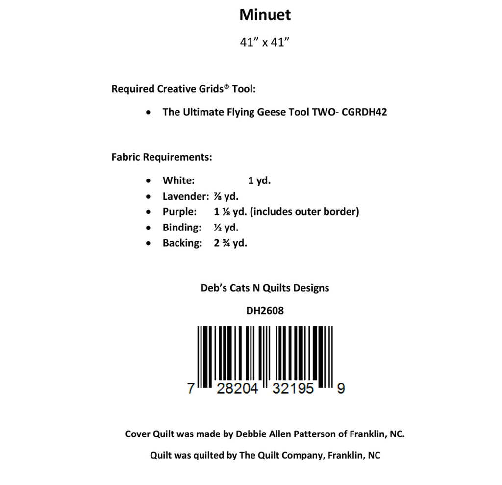 Minuet Quilt Pattern - image 2