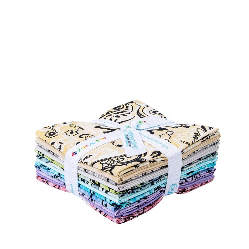 Expressions Batiks Express Yourself! Bandana Pastel Trail Fat Quarter Bundle C