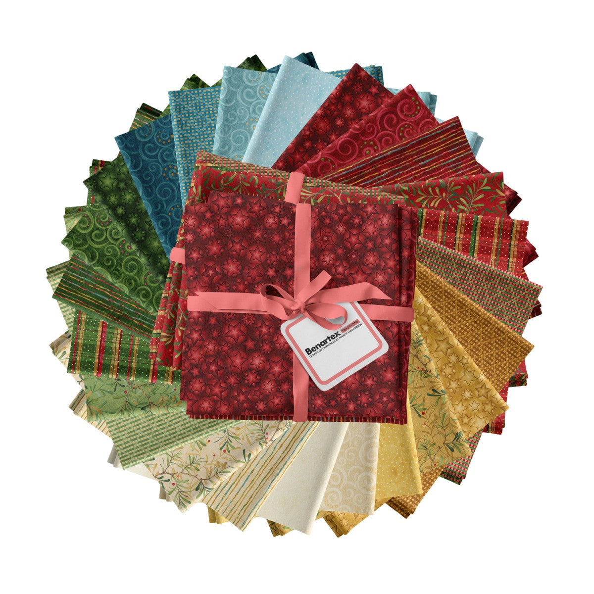 12 Days of Christmas Fat Quarter Bundle (24 pcs)
