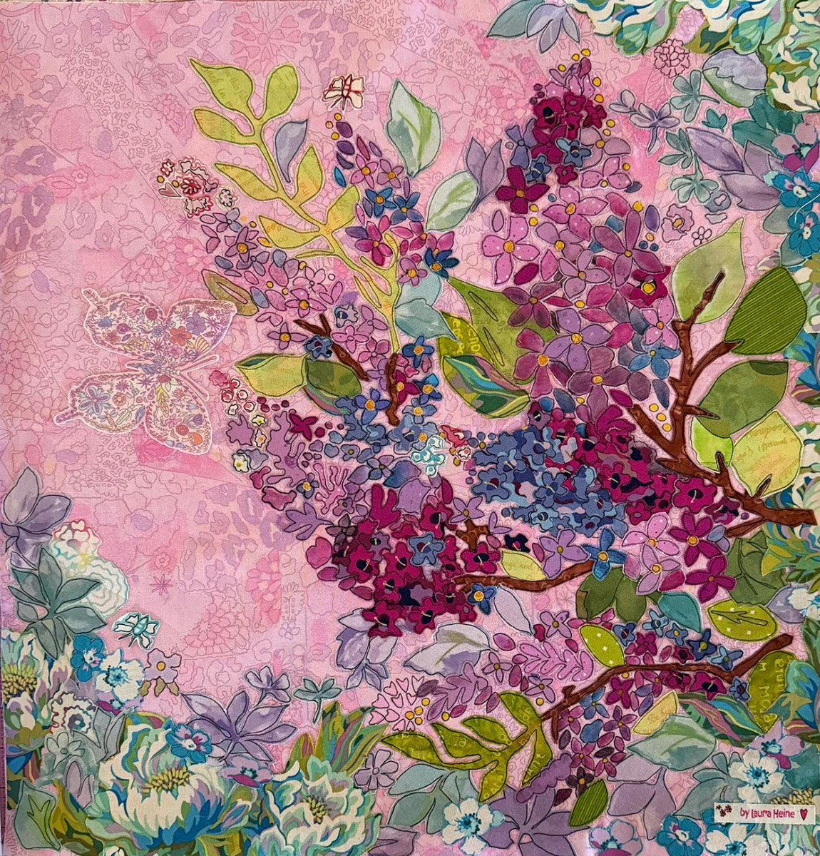 Flower Shop #5 Lilac Collage Pattern - image 3