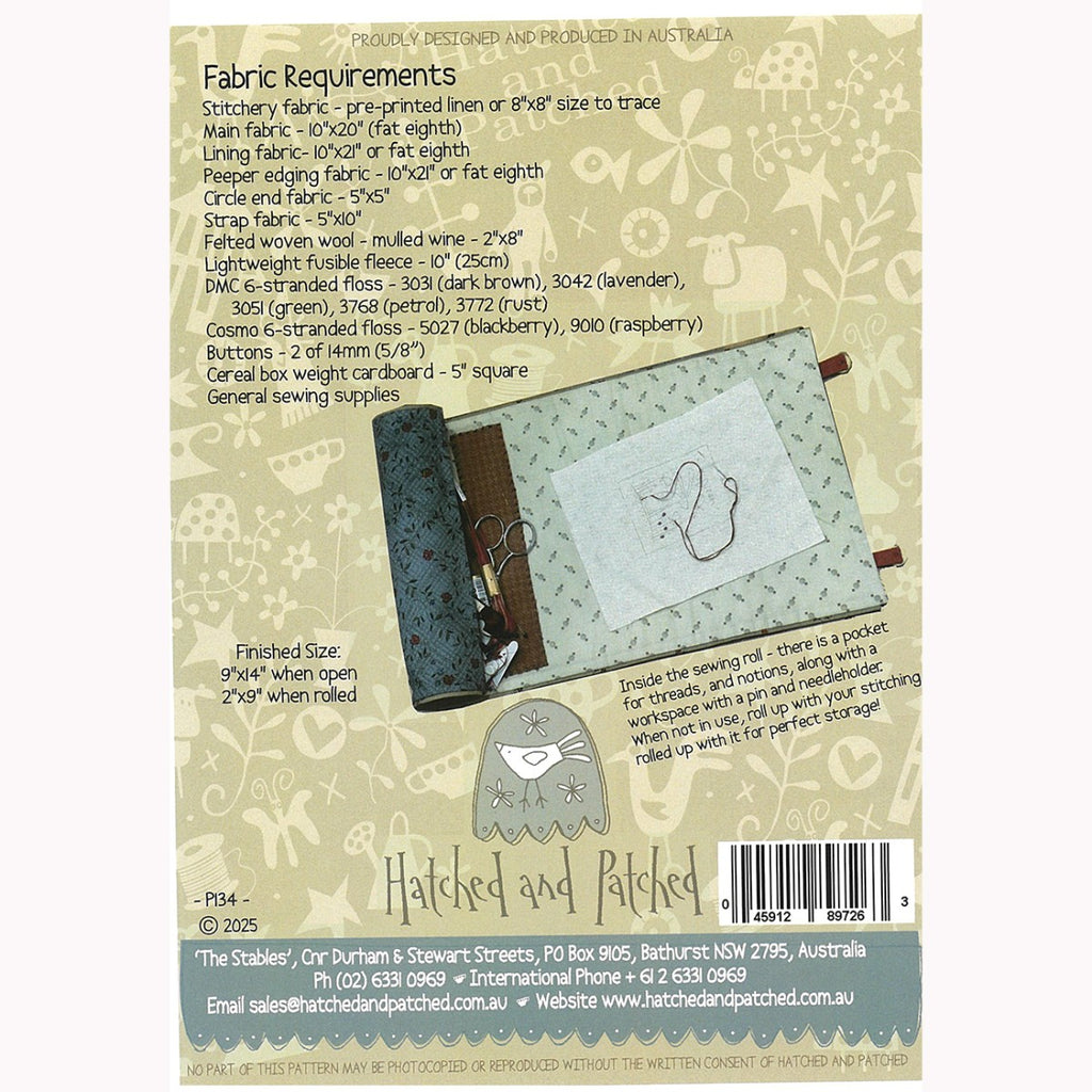 Bird in the Blackberries Sewing Roll Pattern - image 2