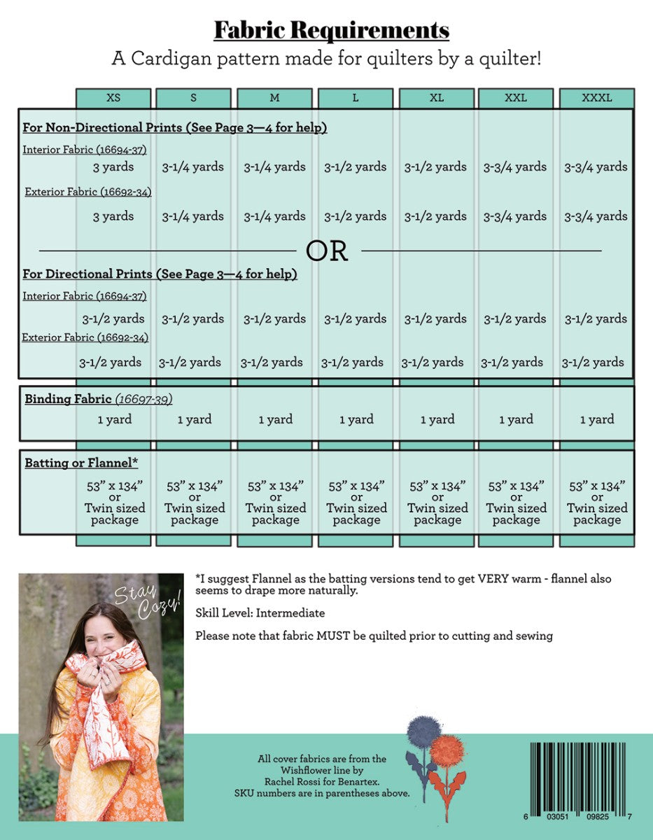 Cozy Cascade - Quilted Cardigan Pattern - image 2