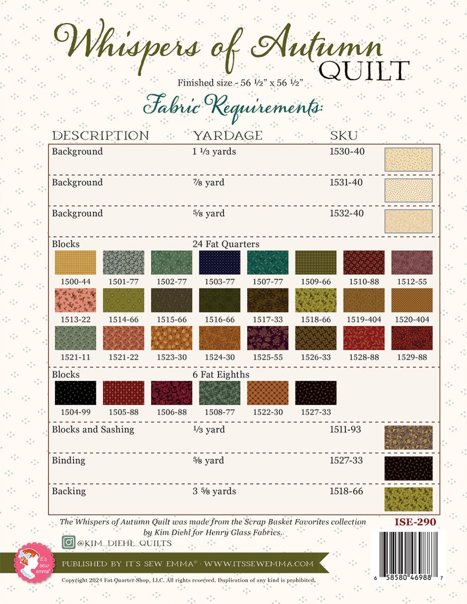 Whispers of Autumn Quilt Pattern - image 2