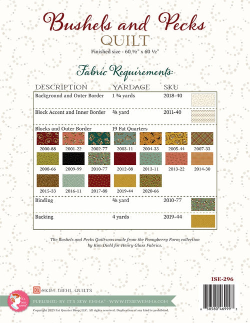 Bushels and Pecks Quilt Pattern - image 2