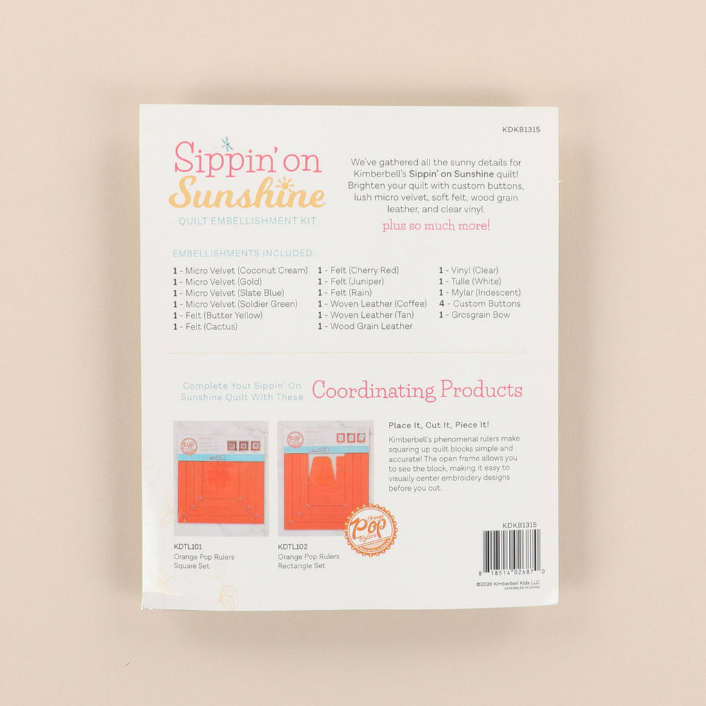 Sippin' On Sunshine Embellishment Kit - image 2