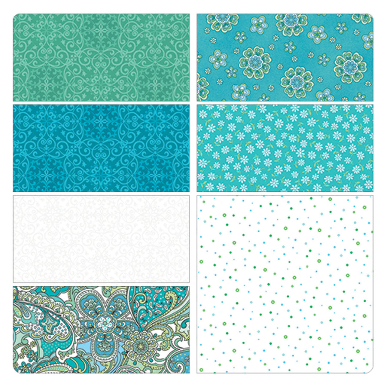 Timeless Tides Paisley Garden Quilt Kit - image 2