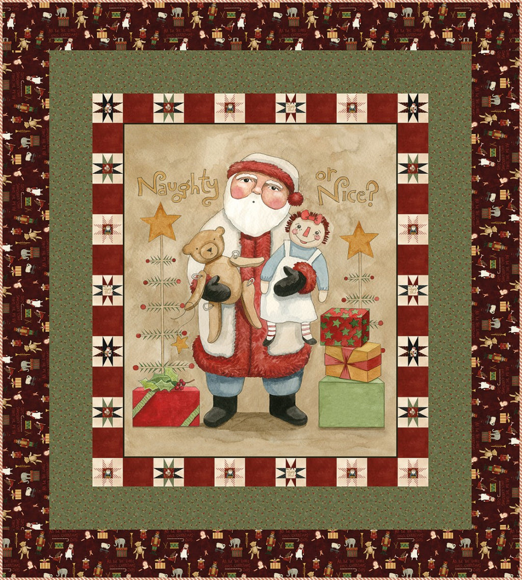Naughty or Nice Panel Quilt Kit