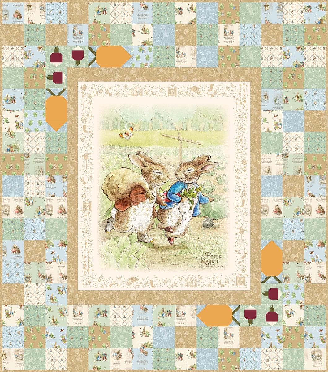 Peter's Garden Adventures Quilt Kit