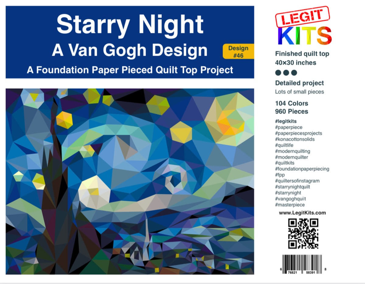 Starry Night in Kona Cotton
