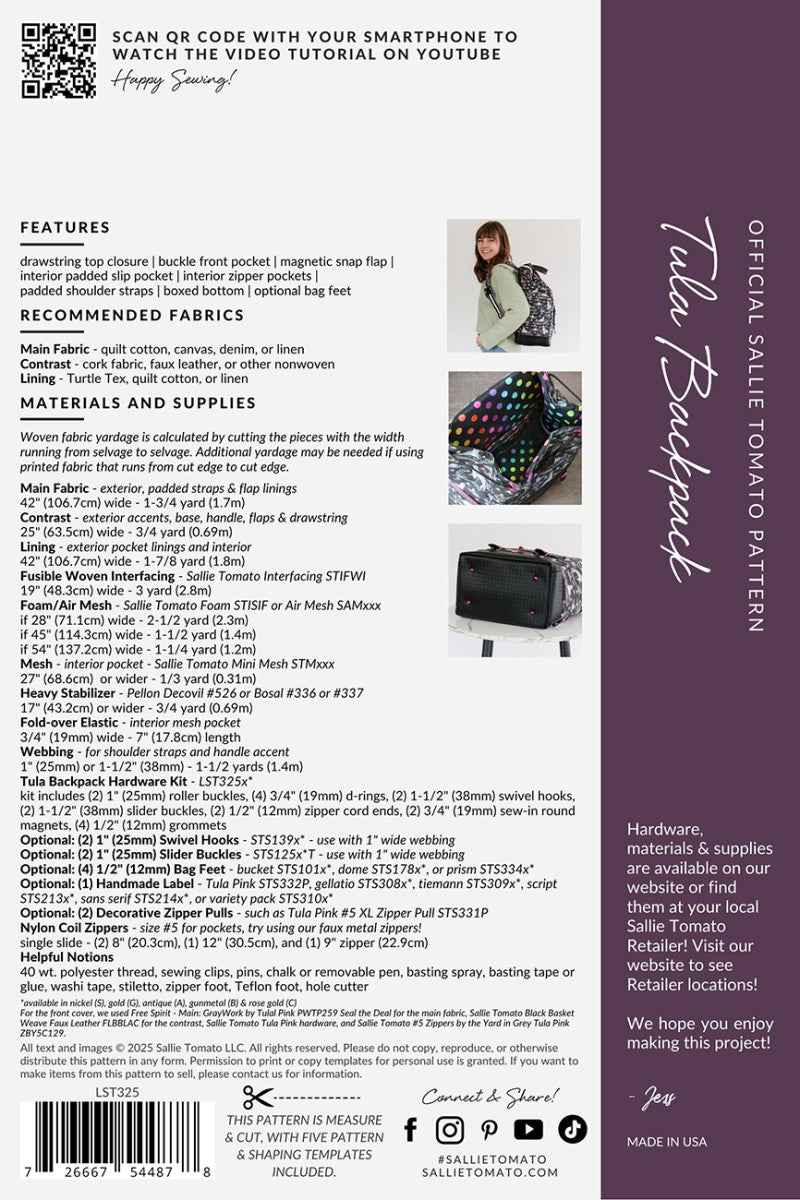 Tula Backpack Pattern - image 2