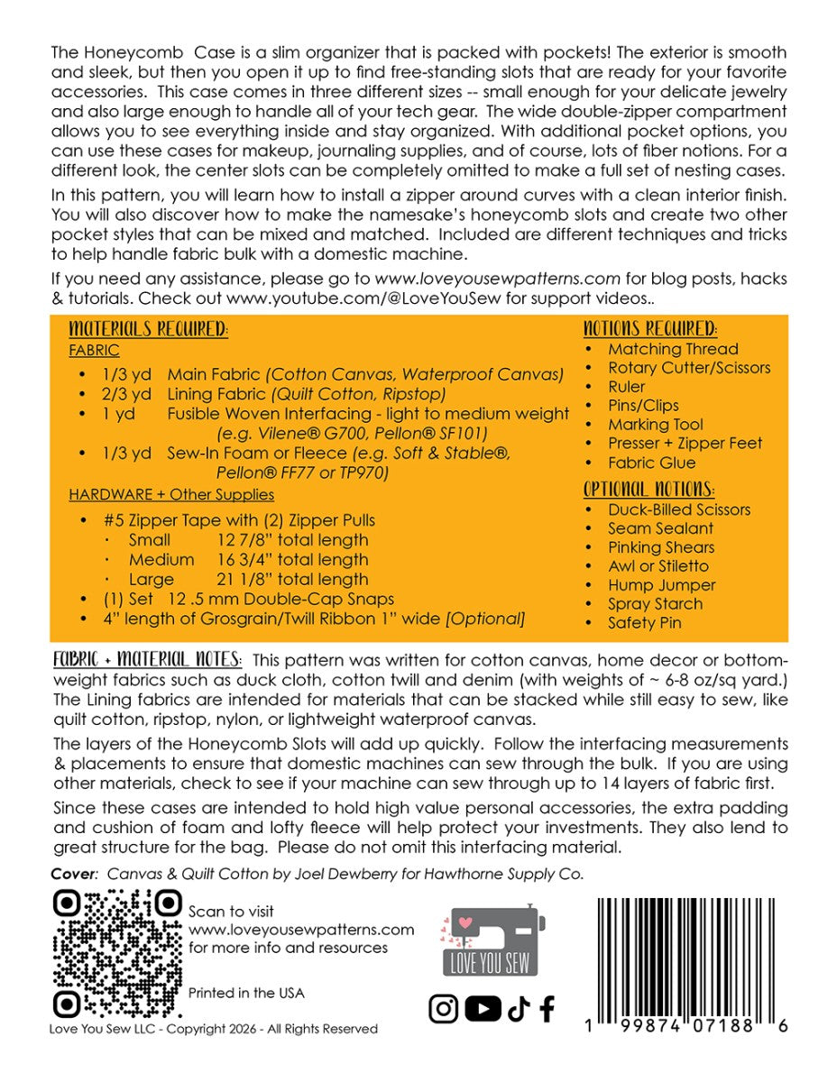 Honeycomb Case Sewing Pattern - image 2