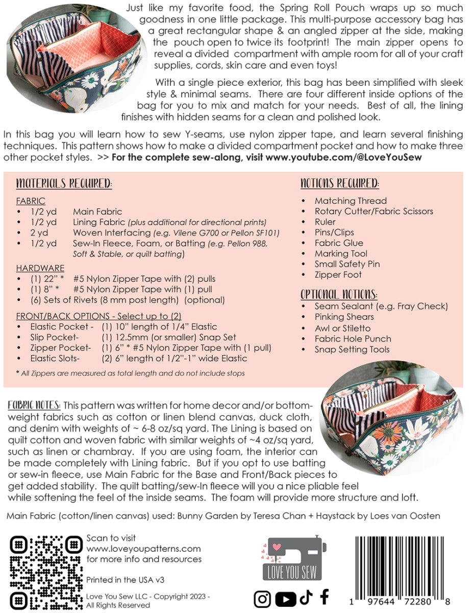 Spring Roll Pouch Pattern - image 2