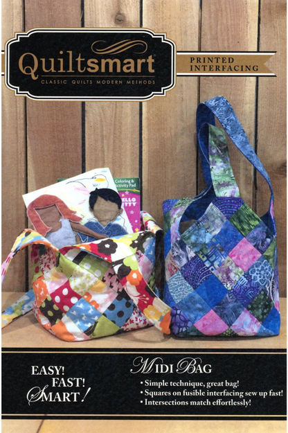 Quiltsmart Midi Bag Interfacing - instructions not included.  Makes one Midi Bag.