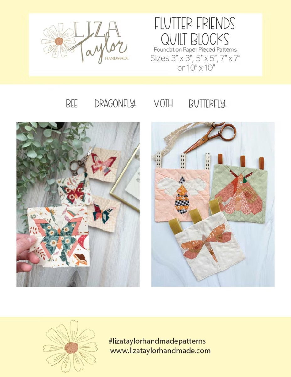 Flutter Friends Quilt Block Patterns