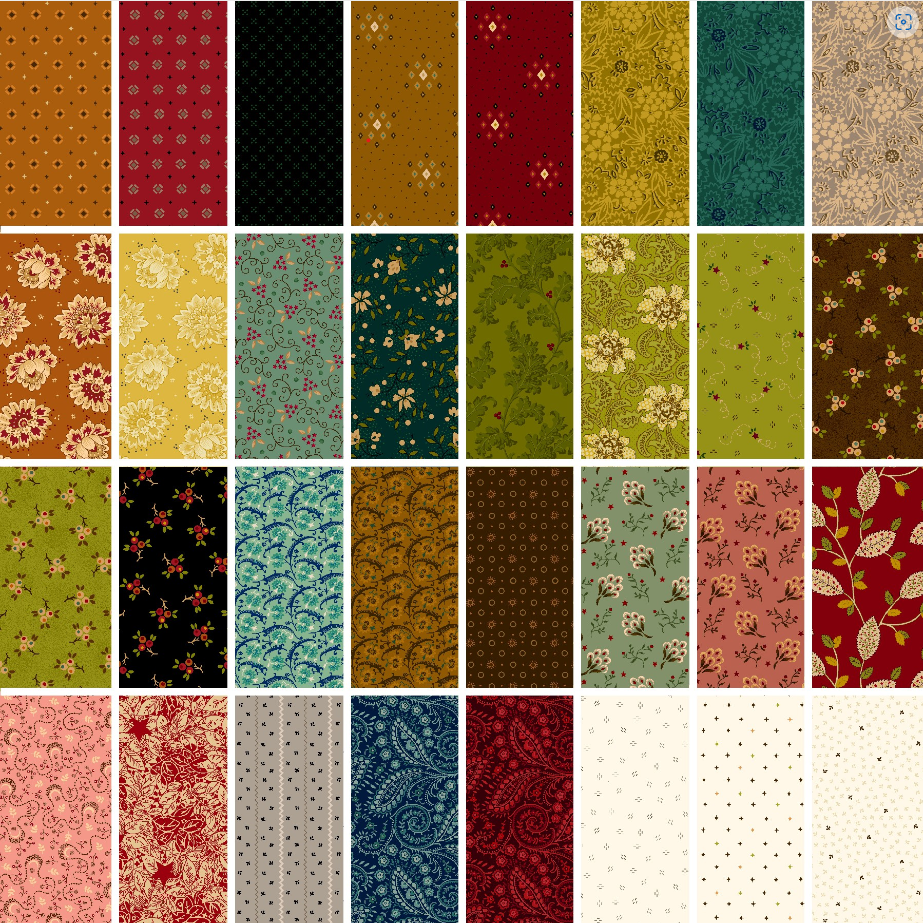 Quiet Grace Fat Quarter Collection by Kim Diehl - 32 Fat Quarter Collection