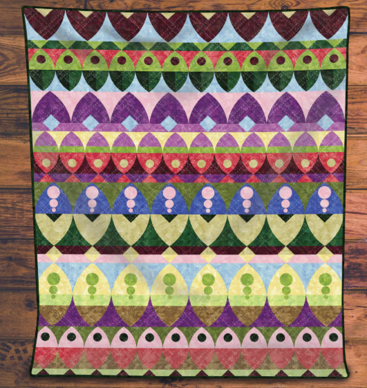 Bohemian Born Quilt Kit - 72" x 88" Row-by-Row Pattern with Michael Miller Patina Fabrics