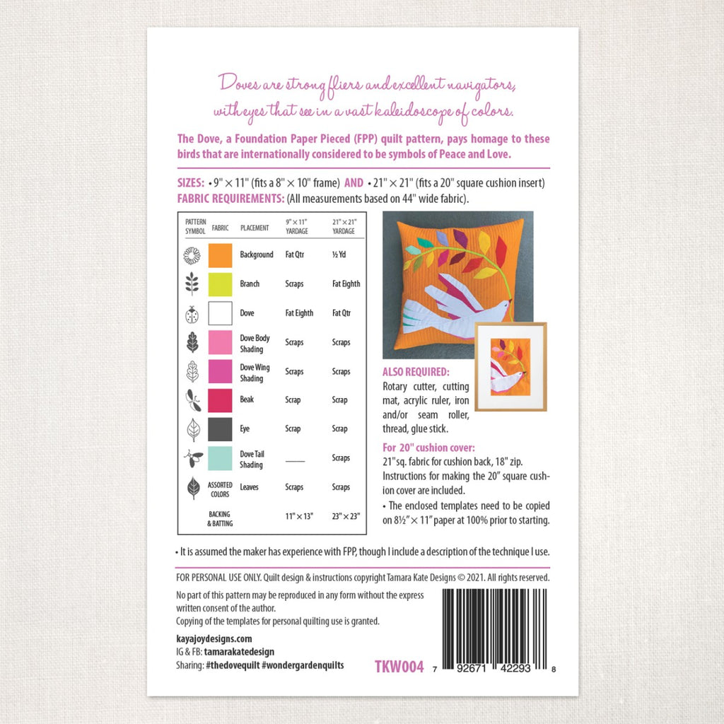 The Dove Quilt Pattern - image 2