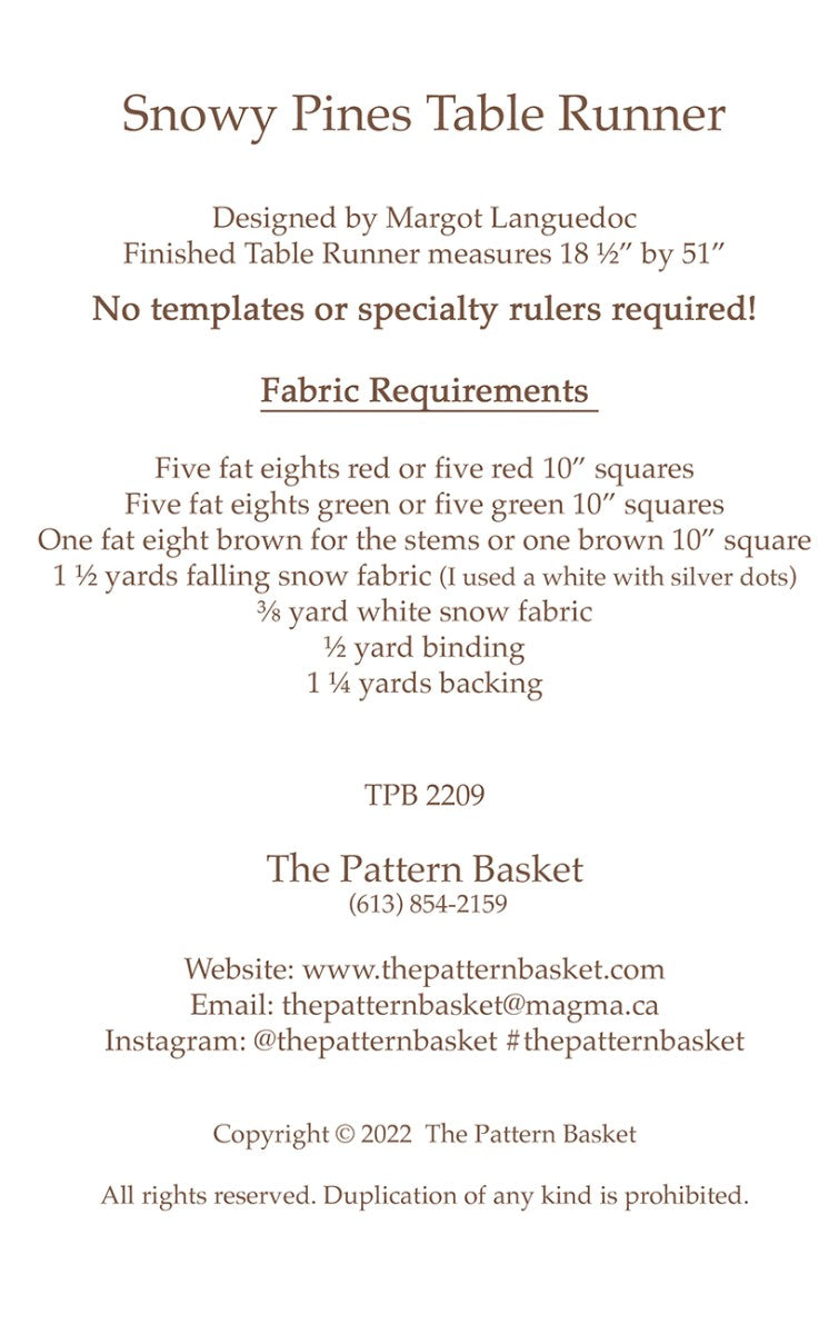 Snowy Pines Table Runner - image 2