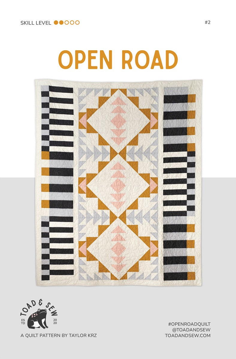 Open Road Quilt Pattern by Toad & Sew