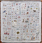 A Day in HappyLand Quilt Pattern: Wool Applique Stitchery (55" x 56") - QuiltingJoyPDX