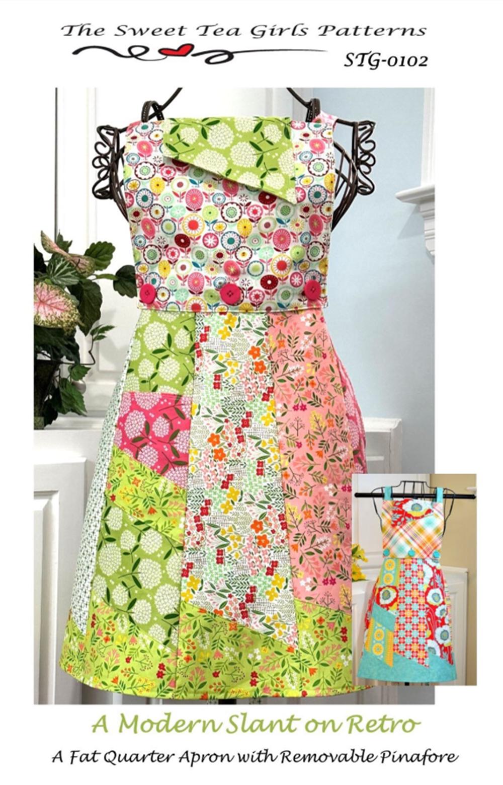 A Modern Slant on Retro Apron pattern from The Sweet Tea Girls - fabric not included - QuiltingJoyPDX