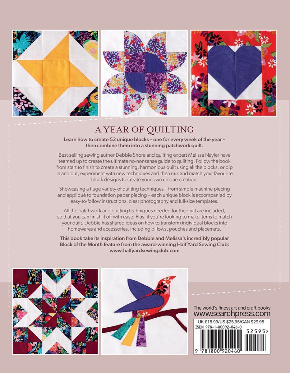 A Year of Quilting – 52 Weekly Quilt Blocks for All Skill Levels - QuiltingJoyPDX