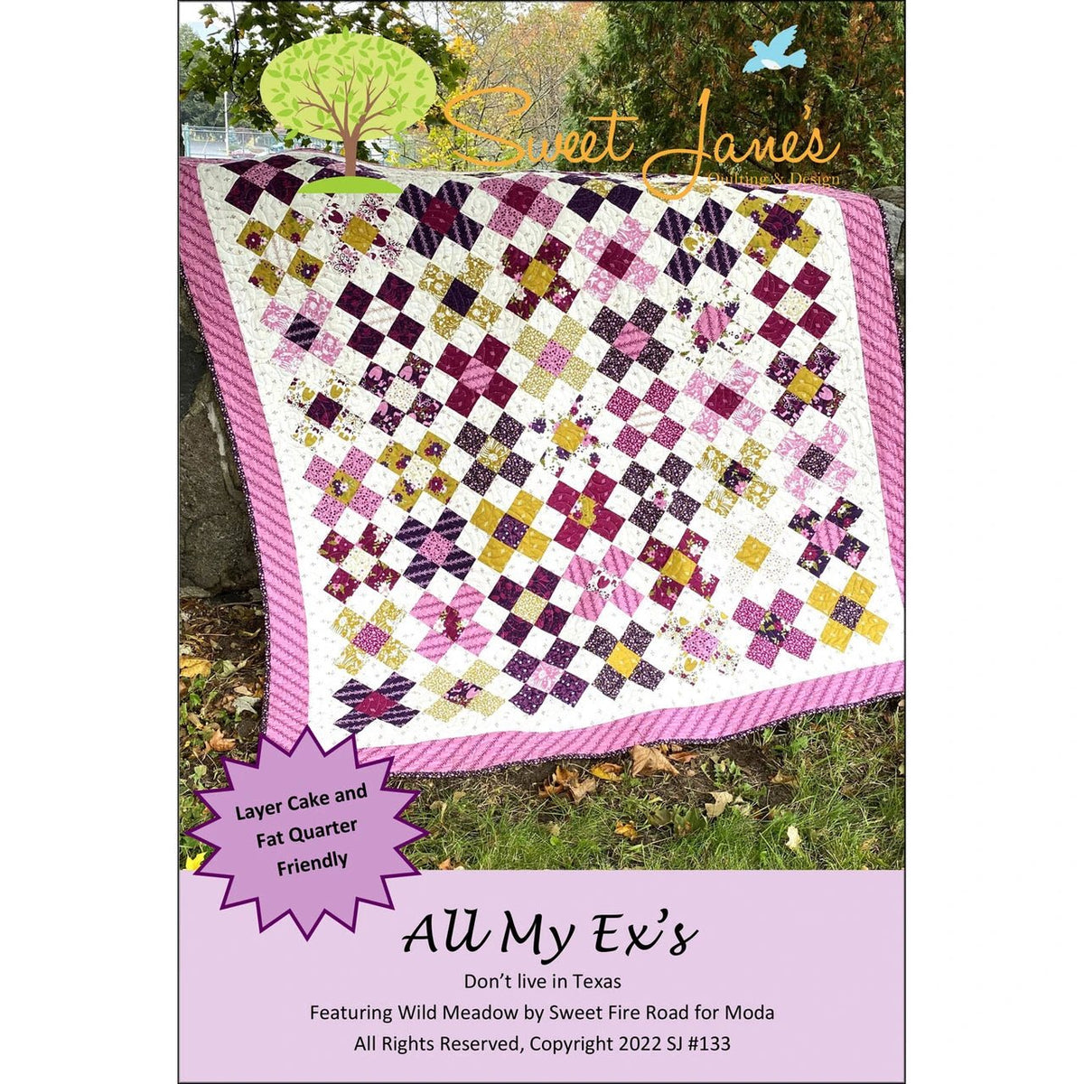 All My Ex's Quilt Pattern by Sue Pfau | 4 Sizes - QuiltingJoyPDX