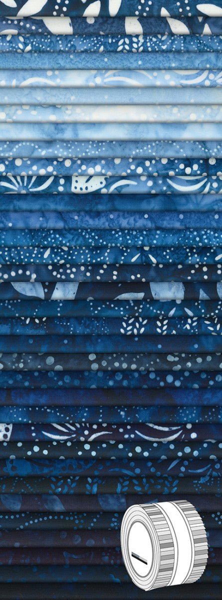 Artisan Batik Kasuri 2.5" Strips - QuiltingJoyPDX