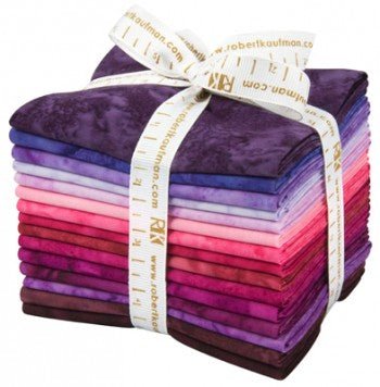 Artisan Batiks Prisma Dyes Fat Quarter Bundle – Plum Perfect Colorstory, Robert Kaufman (15 pcs) - QuiltingJoyPDX