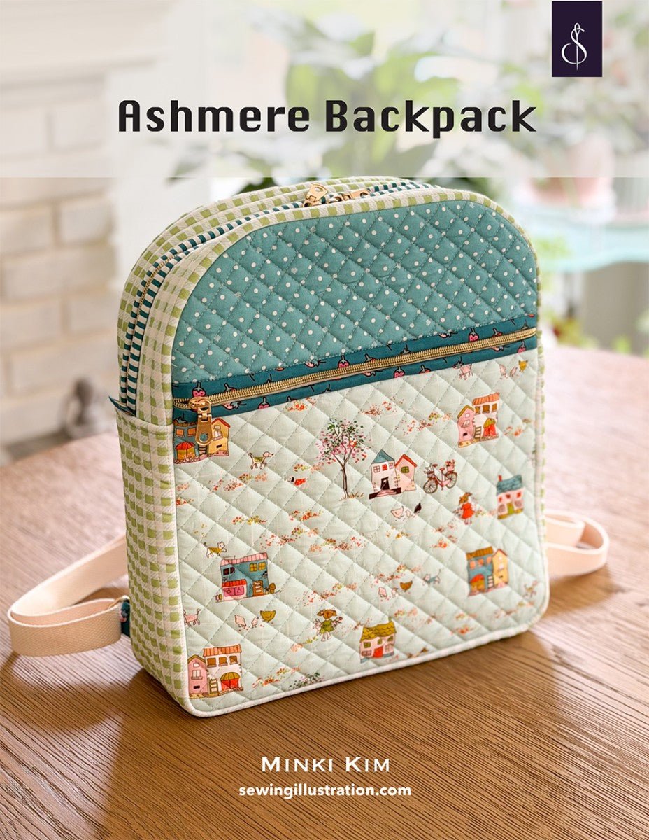 Ashmere Backpack Sewing Pattern by Minki Kim - QuiltingJoyPDX