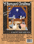 Barnyard Christmas Laser Cut Quilt Kit by Sue Pritt. 26"w x 29"h - QuiltingJoyPDX