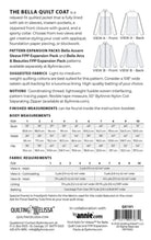 Bella Quilt Coat by Quilting Elissa; Also options for Customizing or Accent Sleeves, see description - QuiltingJoyPDX