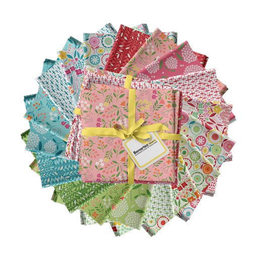Blooming Color I Fat Quarter Bundle (18 pc) - QuiltingJoyPDX