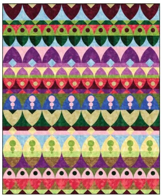 Bohemian Born Quilt Kit featuring the Michael Miller Patina Fabric Line; optional templates available soon