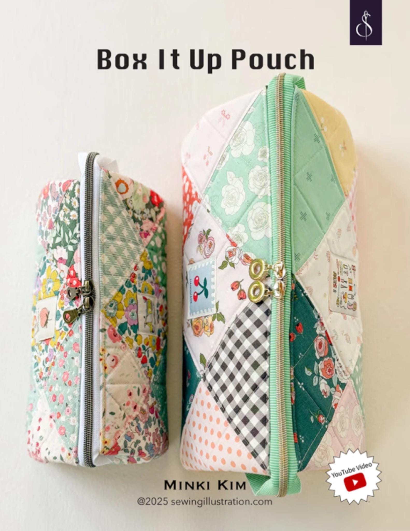 Box It Up Pouch Pattern by Minki Kim - QuiltingJoyPDX