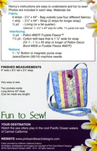 Carmel Swing Bag Pattern by Nancy Green – Pink Sand Beach Designs - QuiltingJoyPDX