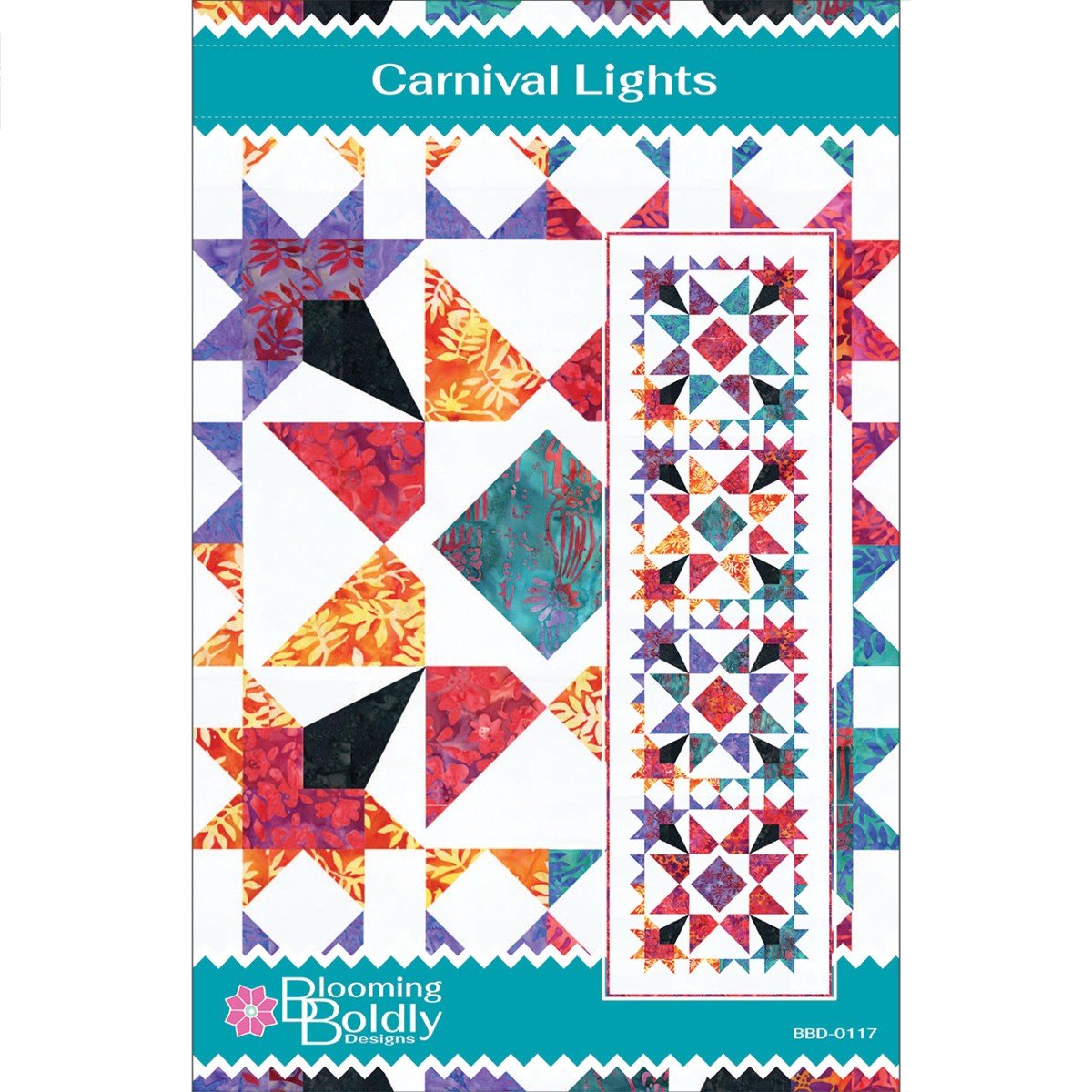 Carnival Lights Bedrunner Pattern - QuiltingJoyPDX